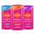 Three sticks of solid stick deodorant plus sweat control
