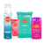 Four Lume products side by side: Spray deodorant, mini body wash, 15 count wipes pack, and solid stick deodorant plus sweat control