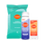 15 count wipes, mini spray deodorant in Soft Powder, and mini stick deodorant in Clean Tangerine
