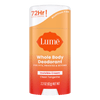 Orange and white Lume clean tangerine cream deodorant stick