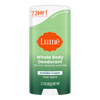 Green and white bar of Lume fresh alpine scented cream deodorant stick