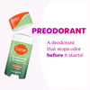 Open Lume fresh alpine scented solid Deodorant and the text: Pre odorant, a deodorant that stops odors before they start