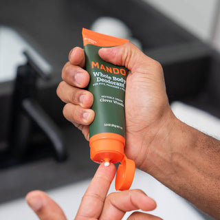Invisible cream being squeezed from tube
