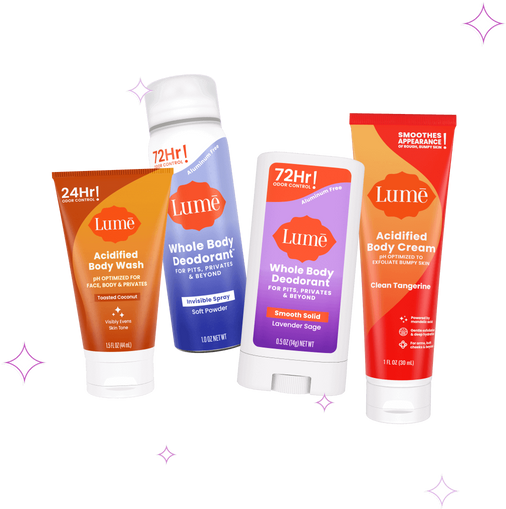 Lume Discovery Set products in a row