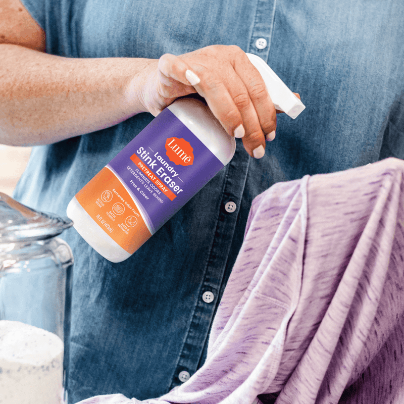 Laundry Stink Eraser Pretreat Spray Lume Deodorant Outrageously