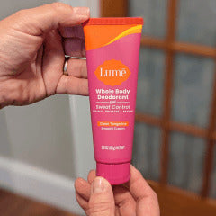 Lume Clean Tangerine Cream Deodorant Tube + Sweat Control