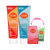 Two body wash packages and the word 
