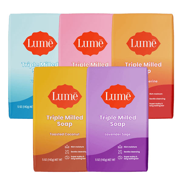 Lume Triple Milled Soap - Rich Moisture & Gentle Cleansing - Paraben Free  Phthalate Free Skin Safe - 5 ounce (Clean Tangerine) Clean Tangerine 1  Count (Pack of 1)
