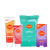 Four Lume products side by side: Cream tube, mini body wash, 15 count wipes pack, and solid stick deodorant